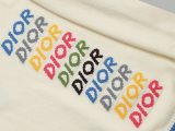 Original Jacquard Colorful Letter Logo Wool Sweater Beige
