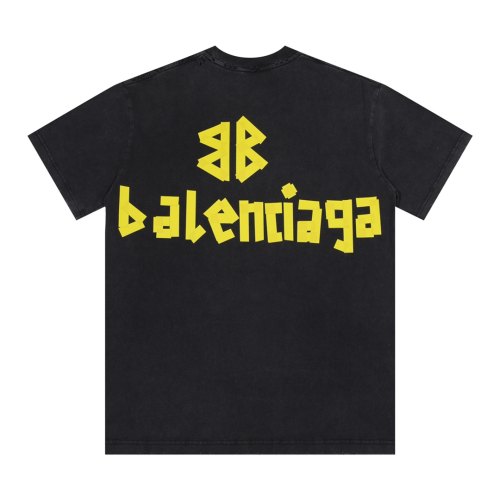 Tape Type Tr Simple Printed Logo Short Sleeve T-Shirt Black