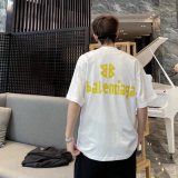 Tape Type Tr Simple Printed Logo Short Sleeve T-Shirt White