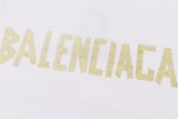 Tape Type Tr Simple Printed Logo Short Sleeve T-Shirt White