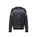 Original 24ss Jacquard Logo Wool Knit Sweater Black ADY27