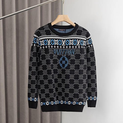 Original 24ss Jacquard Logo Wool Knit Sweater Black ADY27