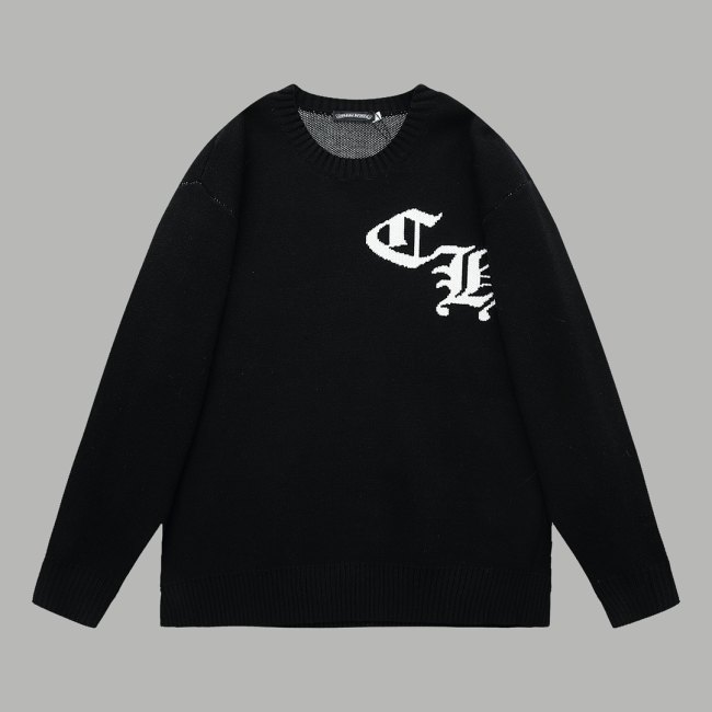 Original Jacquard Logo Wool Sweater Black