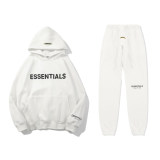 5A Essentials Hoodies Suit White