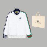 Original Simple Embroidered Logo Jacket Pant White
