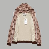 Original GG Jacquard Logo Jacket Pant Set Light Brown