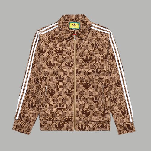 Original GG Jacquard Logo Jacket Pant Set Light Brown
