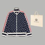 Original GG Jacquard Logo Jacket Pant Suit Blue