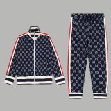 Original GG Jacquard Logo Jacket Pant Suit Blue