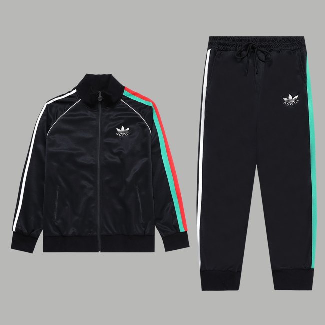 Original Simple Embroidered Logo Jacket Pant Black