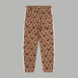Original GG Jacquard Logo Jacket Pant Set Light Brown