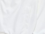 Original Simple Embroidered Logo Jacket Pant White