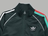 Original Simple Embroidered Logo Jacket Pant Green