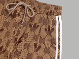 Original GG Jacquard Logo Jacket Pant Set Light Brown