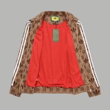 Original GG Jacquard Logo Jacket Pant Set Light Brown