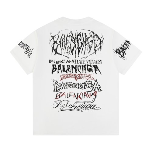 Diy Metal Outline Printed Logo Short Sleeve T-Shirt White M81