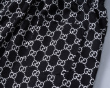 Spring Summer GG Jacquard Logo Short Sleeve Polo Shirt Shorts Set Black 6547#