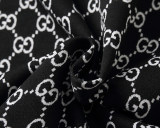 Spring Summer GG Jacquard Logo Short Sleeve Polo Shirt Shorts Set Black 6547#