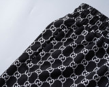 Spring Summer GG Jacquard Logo Short Sleeve Polo Shirt Shorts Set Black 6547#