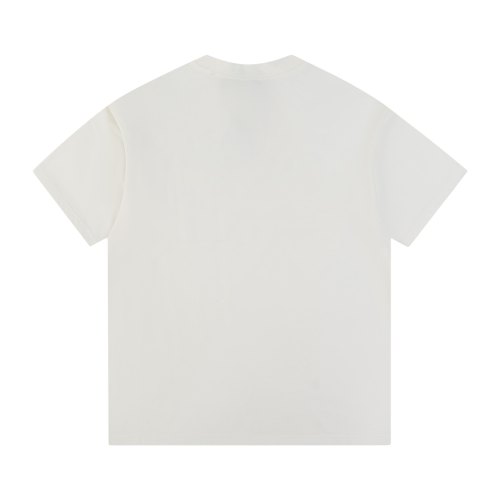 Political Stencil Simple Printed Logo Short Sleeve T-Shirt White