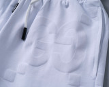 Spring Summer Short Sleeve Polo Shirt Shorts Set White 6550#