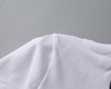 Spring Summer Short Sleeve Polo Shirt Shorts Set White 6550#