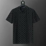 Spring Summer Short Sleeve T-shirt Shorts Set Black 6559#