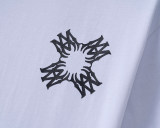 Spring Summer Short Sleeve Cotton T-Shirt White 25029#