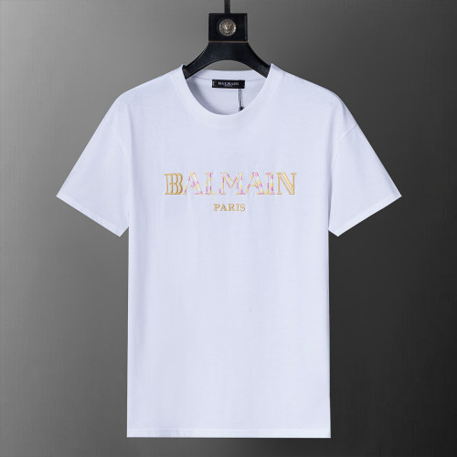 Spring Summer Embroidered Logo Short Sleeve T-Shirt White 25009#