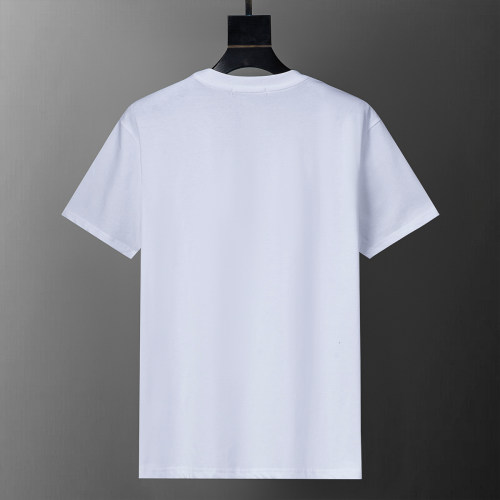 Spring Summer Simple Cotton Short Sleeve T-Shirt White 25035#