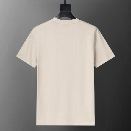 Spring Summer Embroidered Logo Short Sleeve T-Shirt Khaki 25003#