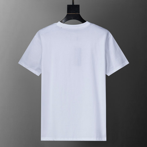 Spring Summer Printed Logo Cotton Short Sleeve T-Shirt White 25034#