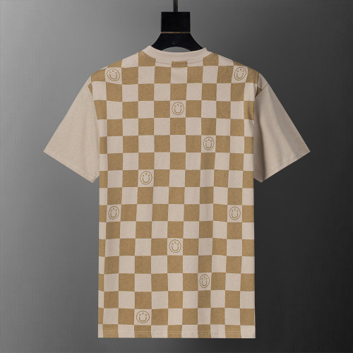 Spring Summer Printed Logo Short Sleeve T-Shirt Khaki 25025#