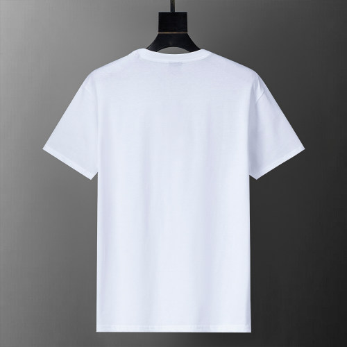 Spring Summer Printed Logo Cotton Short Sleeve T-Shirt White 25023#