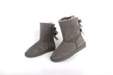 5A Women's Bailey Bow Snow Boots Grey