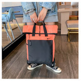 5A Fashionable Versatile Backpack Black Orange