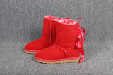 5A Women's Bailey Bow Snow Boots Red