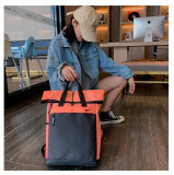 5A Fashionable Versatile Backpack Black Orange