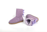 5A Women's Bailey Bow Snow Boots Dark Purple