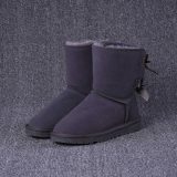 5A Women's Bailey Bow Snow Boots Grey