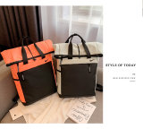 5A Fashionable Versatile Backpack Black Orange
