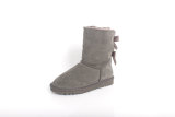 5A Women's Bailey Bow Snow Boots Grey