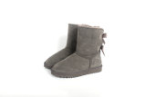 5A Women's Bailey Bow Snow Boots Grey