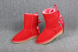 5A Women's Bailey Bow Snow Boots Red