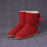 5A Women's Bailey Bow Snow Boots Red