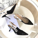 5A Women's Summer J'Adior Sandal Heels Black 1-6-9CM
