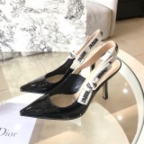 5A Women's Summer J'Adior Sandal Heels Black 1-6-9CM