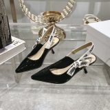 5A Women's Summer J'Adior Sandal Heels Black 1-6-9CM