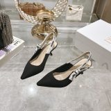 5A Women's Summer J'Adior Sandal Heels Black 1-6-9CM