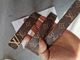 5A Women's Printed Logo Belt Brown